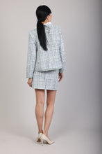 Twilight Blue Tweed Suit Jacket  (Made To Order)