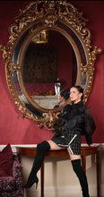 Black thatcher bow blouse