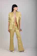 Sunkissed Gold Flared Trousers