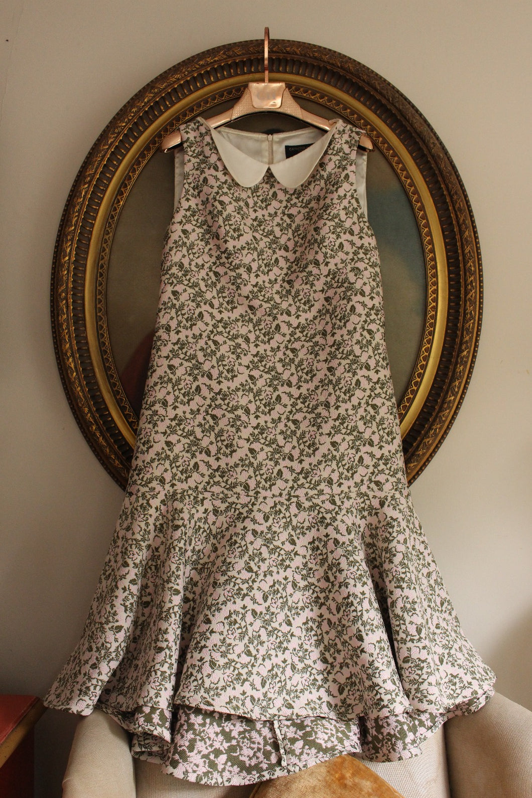 Cream Flower Polo Dress