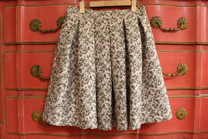 Cream Flower polo skirt